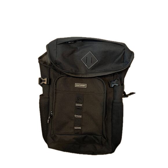 EastSport Top Loading Black Backpack - Picture 3 of 4
